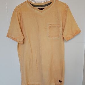 7 For All Mankind Distressed Light Orange Short Sleeve Tee Boys M